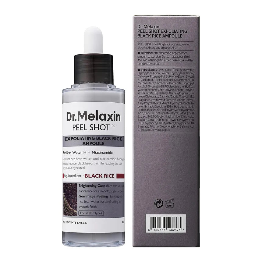 Dr. Melaxin - Peel Shot Exfoliant Black Rice Ampoule