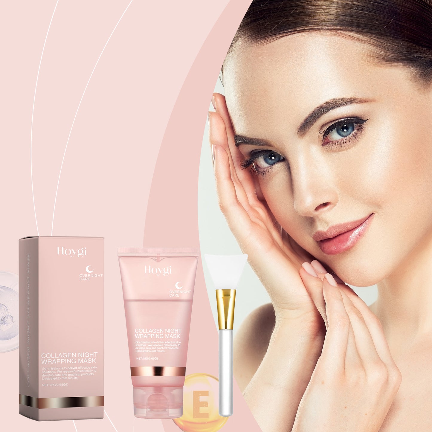 Korean Collagen Face Mask + Free Brush