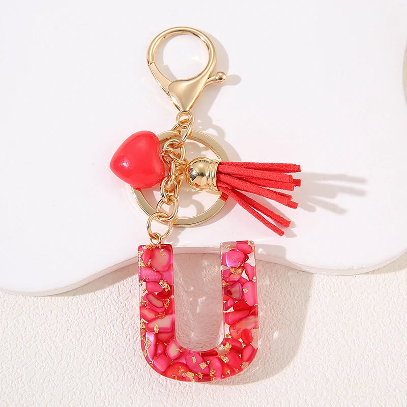 Rose Gold Alphabet Tassel