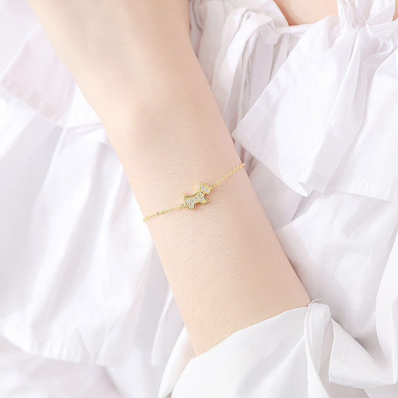 Gold Dog Bracelet